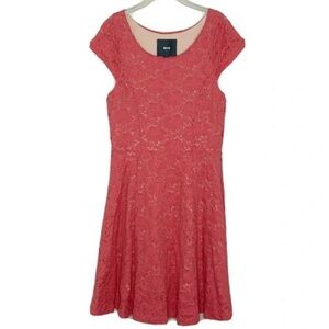 Anthropologie Maeve Dayflower jersey lace dress Size large